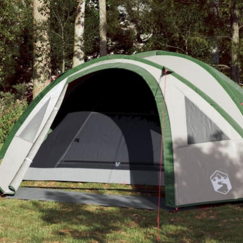 ZNTS Camping Tent Dome 4-Person Green Waterproof 94349