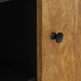 Sideboard with 2 Doors 90x33x75 cm Solid Wood Mango 352928