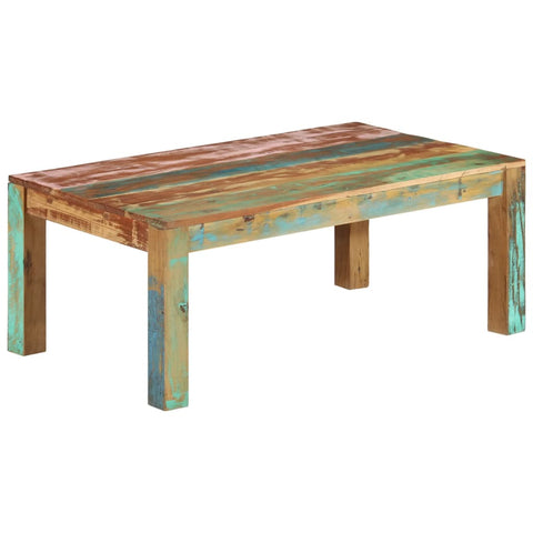 ZNTS Coffee Table Solid Wood Reclaimed 100x60x40 cm 337846