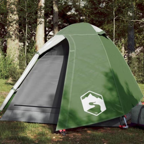 ZNTS Camping Tent Dome 2-Person Green Waterproof 94327