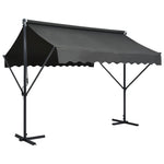 ZNTS Free Standing Awning 300x300 cm Anthracite 145885