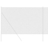 Chain Link Fence Grey 10 x 1.6 m Steel 42004814