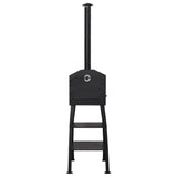 Outdoor Pizza Oven Charcoal Fired with 2 Fireclay Stones 318145