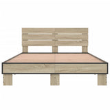 Bed Frame without Mattress Sonoma Oak 140x200 cm 3280148