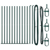 Fence Posts Manual 13 pcs Green 32mm 160 cm Galvanised steel 42004295