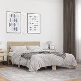 Bed Frame without Mattress Sonoma Oak 140x200 cm 3280148