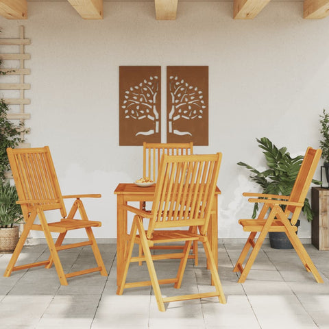 ZNTS 5 Piece Garden Dining Set Solid Wood Acacia 3295261