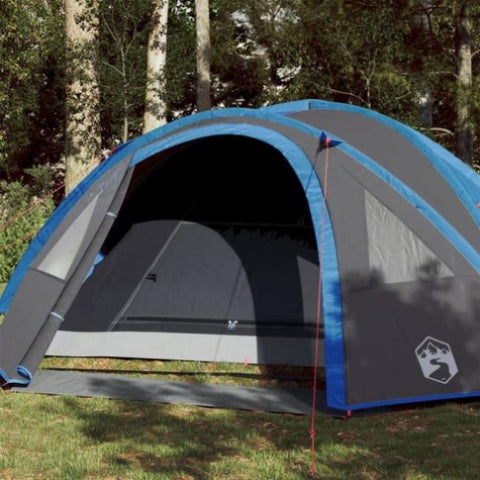 ZNTS Camping Tent Dome 4-Person Blue Waterproof 94350