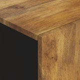 Sideboard with 2 Doors 90x33x75 cm Solid Wood Mango 352928