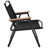 ZNTS Camping Chairs 2 pcs Black 54x43x59cm Oxford Fabric 319482