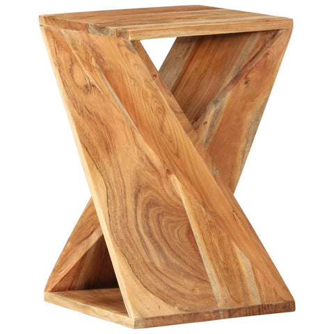 ZNTS Side Table 35x35x55 cm Solid Wood Acacia 337996