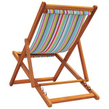 ZNTS Folding Beach Chairs 2 pcs Multicolour Fabric 3214494