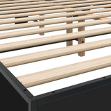 Bed Frame without Mattress Black 150x200 cm King Size 3280097