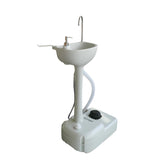 ZNTS CHH-7701 Portable Removable Outdoor Wash Basin White 58361017