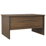 ZNTS Coffee Table Brown Oak 80x50x42.5 cm Engineered Wood 819295