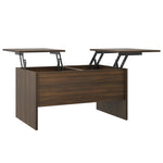ZNTS Coffee Table Brown Oak 80x50x42.5 cm Engineered Wood 819295