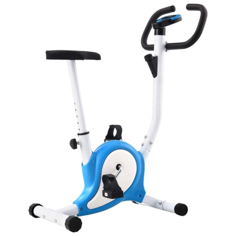 ZNTS Exercise Bike with Belt Resistance Blue 92010