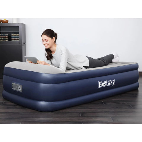 ZNTS Bestway Airbed Tritech 1-Person 191x97x46 cm Blue and Grey 433889