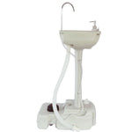 ZNTS CHH-7701 Portable Removable Outdoor Wash Basin White 58361017