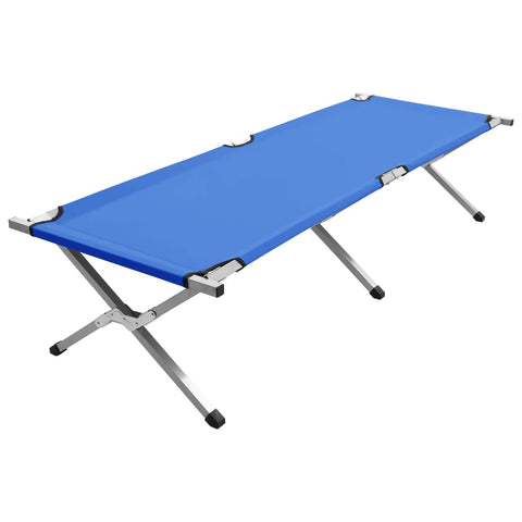 ZNTS Camping Bed 190x74x47 cm XL Blue 47730