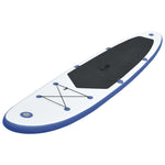ZNTS Stand Up Paddle Board Set SUP Surfboard Inflatable Blue and White 92204