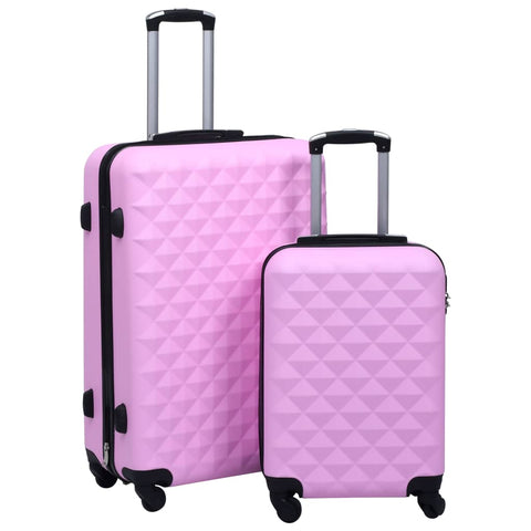 ZNTS Hardcase Trolley Set 2 pcs Pink ABS 92429