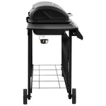 ZNTS Gas BBQ Grill with 6 Burners Black 3053628