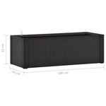ZNTS Garden Raised Bed with Self Watering System Anthracite 100x43x33 cm 313961