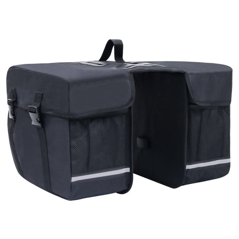 ZNTS Double Bicycle Bag for Pannier Rack Waterproof 35 L Black 93251