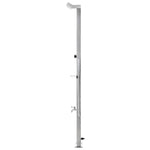 ZNTS Garden Shower with Grey Base 225 cm Stainless Steel 3070792