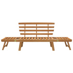ZNTS Garden Bench 2-in-1 190 cm Solid Acacia Wood 316471