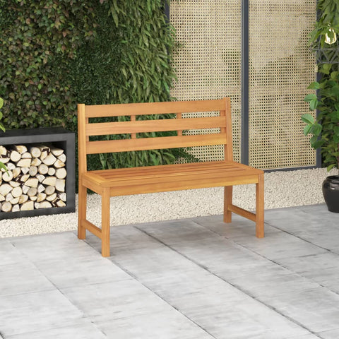 ZNTS Garden Bench 114 cm Solid Teak Wood 316634
