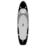ZNTS Inflatable Stand Up Paddle Board Set Black 300x76x10 cm 93384