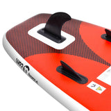 ZNTS Inflatable Stand Up Paddle Board Set Red 330x76x10 cm 93386