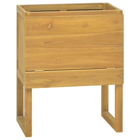 ZNTS Bathroom Cabinet 60x45x75 cm Solid Wood Teak 338247