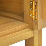 ZNTS Bathroom Cabinet 60x40x75 cm Solid Wood Teak 338249