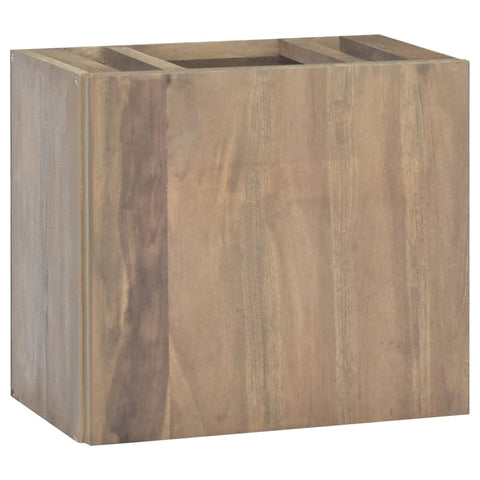 ZNTS Wall-mounted Bathroom Cabinet 45x30x40 cm Solid Wood Teak 338251