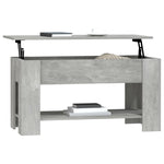 ZNTS Coffee Table Concrete Grey 101x49x52 cm Engineered Wood 809705