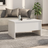ZNTS Coffee Table White 80x50x42.5 cm Engineered Wood 809728