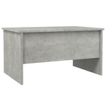 ZNTS Coffee Table Concrete Grey 80x50x42.5 cm Engineered Wood 809732