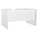 ZNTS Coffee Table High Gloss White 80x50x42.5 cm Engineered Wood 809734