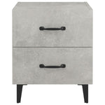 ZNTS Bedside Cabinet Concrete Grey 40x35x47.5 cm 811996