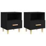 ZNTS Bedside Cabinets 2 pcs Black 40x35x47 cm 812009