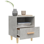 ZNTS Bedside Cabinet Concrete Grey 40x35x47 cm 812014