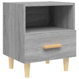 ZNTS Bedside Cabinet Grey Sonoma 40x35x47 cm 817299