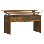 ZNTS Coffee Table Smoked Oak 102x50.5x52.5 cm Engineered Wood 819284