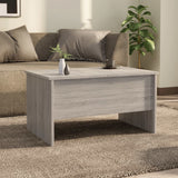 ZNTS Coffee Table Grey Sonoma 80x50x42.5 cm Engineered Wood 819294