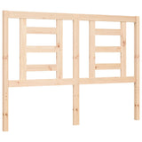 ZNTS Bed Frame with Headboard 140x190 cm Solid Wood 3192861
