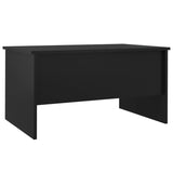 ZNTS Coffee Table Black 80x50x42.5 cm Engineered Wood 809729