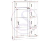 ZNTS Portland 3 Door Wardrobe 100-101-203